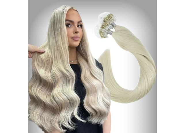 Extensii Microring Russian Hair #60A Blond Perlat